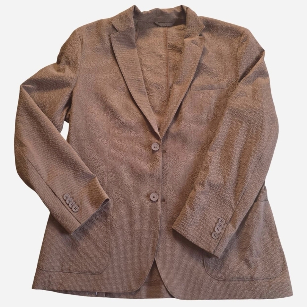 Alfani Brown Textured Jacket/ Blazer - Picture 1 of 4